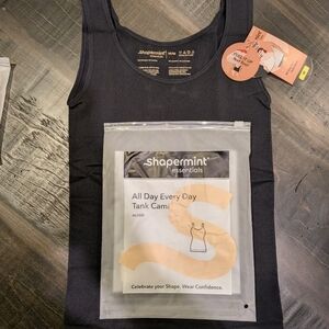 Shapermint Black All Day Every Day Tank Cami, Size M
